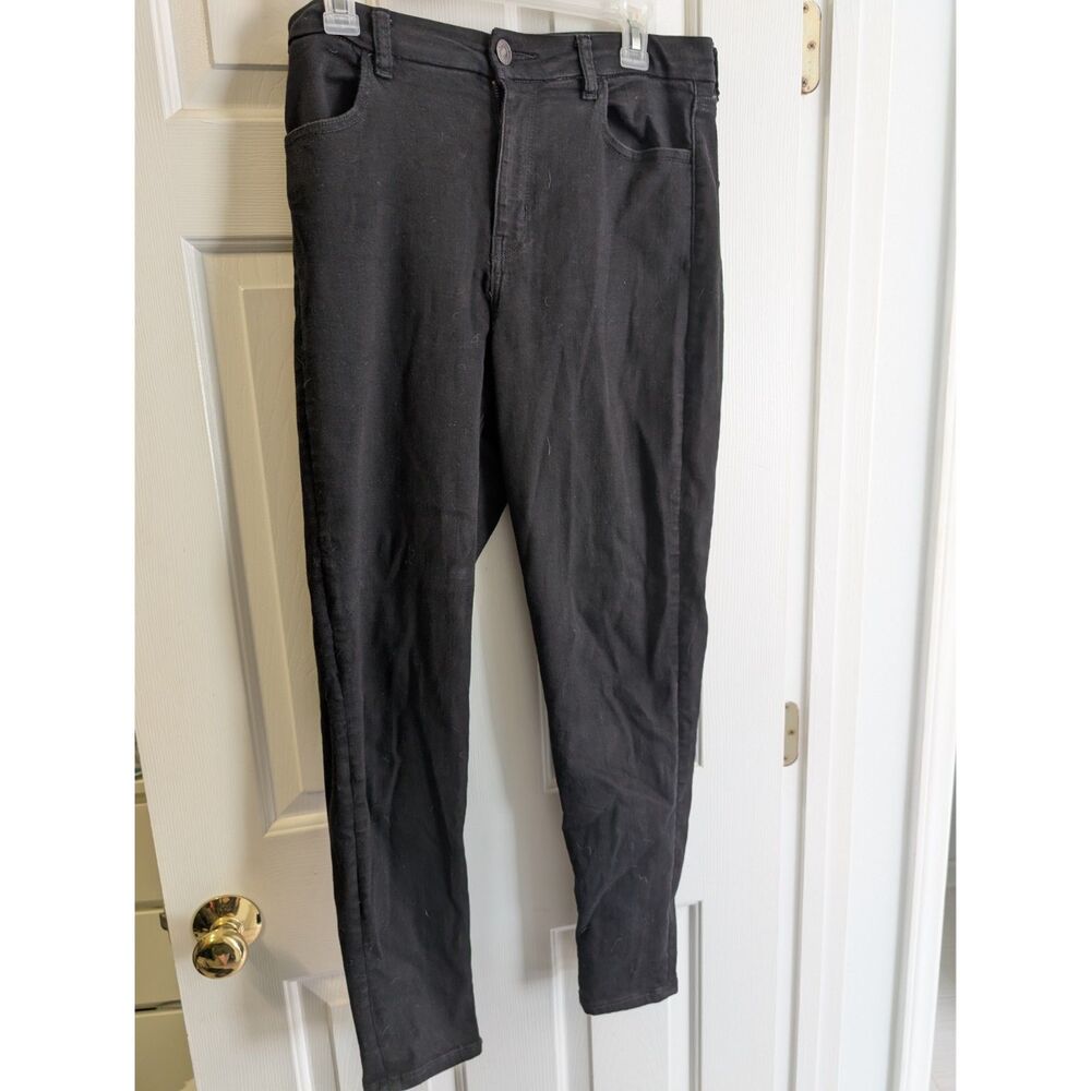 American Eagle Ne(X)t Level High-Waisted Black Skinny Jeans - Size 10